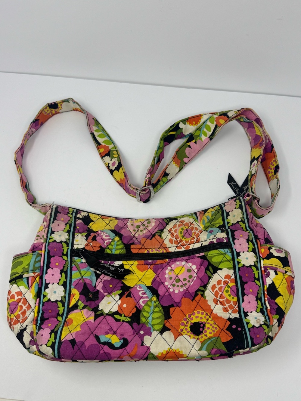 Vera Bradley Purse Quilted Va Va Bloom Floral (retired) Adjustable Crossbody Bag
